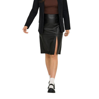 Schwarzer, langer Rock aus Polyester
