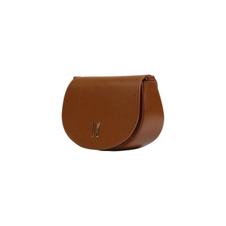 Bolso de Mano de Cuero Marrón