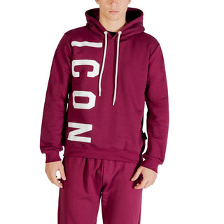 Bordeaux Baumwoll-Kapuzenpullover