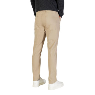 Beige Skinny-Hose aus Baumwolle