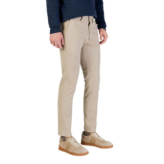 Beige Skinny-Hose aus Baumwolle