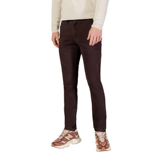Braune Röhrenhose aus Baumwolle