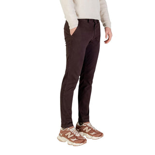 Braune Röhrenhose aus Baumwolle