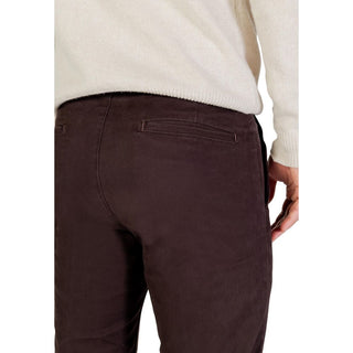 Braune Röhrenhose aus Baumwolle