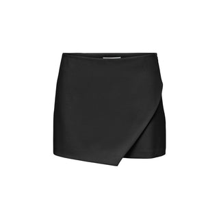 Schwarze Polyester-Shorts
