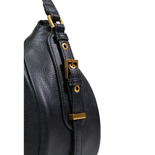 Handtasche aus schwarzem Kunstleder