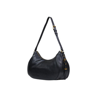 Handtasche aus schwarzem Kunstleder