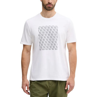 Weißes Baumwoll-T-Shirt