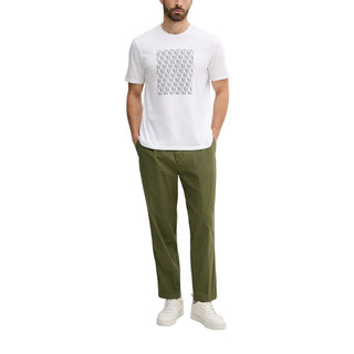 Weißes Baumwoll-T-Shirt