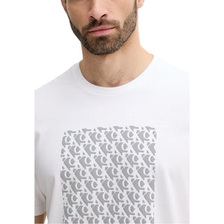 Weißes Baumwoll-T-Shirt