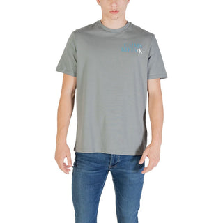 Graues Baumwoll-T-Shirt