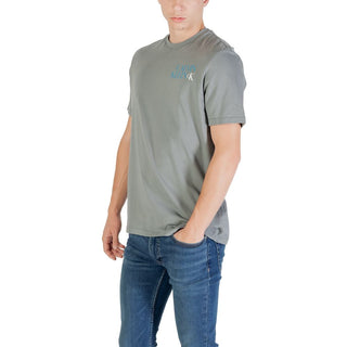 Graues Baumwoll-T-Shirt
