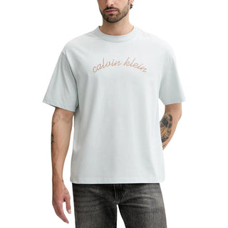 Camiseta de algodón azul