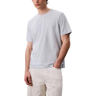 Camiseta de algodón azul