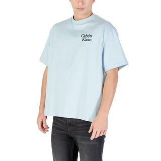 Blaues Baumwoll-T-Shirt