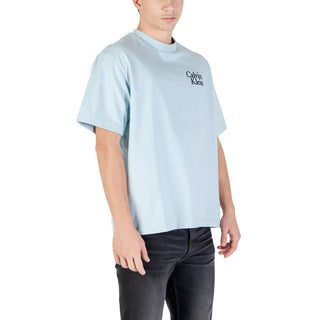 Blaues Baumwoll-T-Shirt