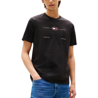 Camiseta de algodón negro