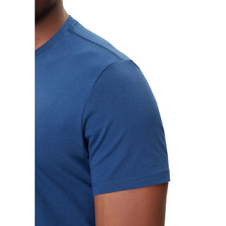 Blaues Baumwoll-T-Shirt