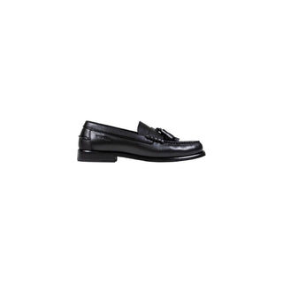 Mocasines sin cordones de cuero negro