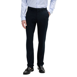 Pantalones casuales de poliéster azul