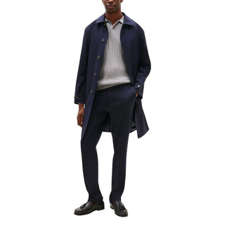 Blue Recycled Polyester Dress Pants