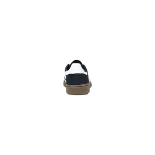 Schwarze Low-Top-Sneakers aus Wildleder