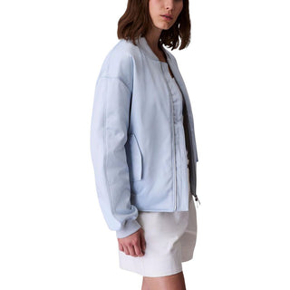 Blauer Bomber aus recyceltem Polyester