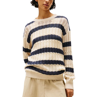 Beiges Leinen-Sweatshirt