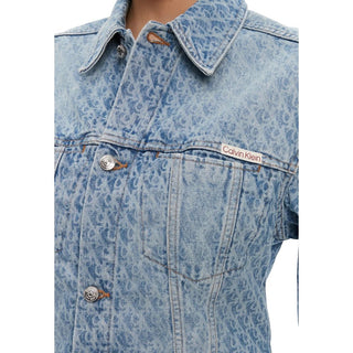 Hellblaue Jeansjacke aus Baumwolle