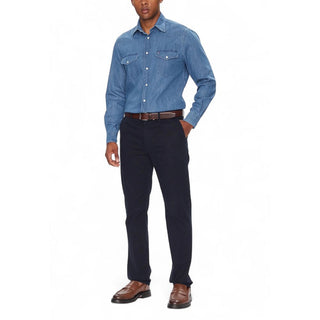 Camisa de mezclilla azul claro