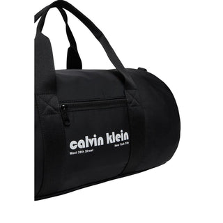 Bolsa de deporte negra de poliéster reciclado