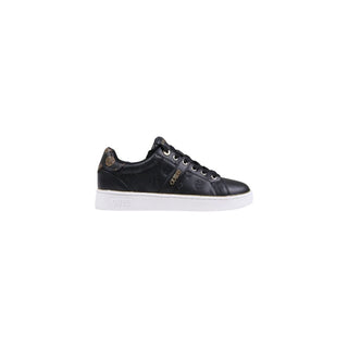 Schwarze Polyethylen Low-Top-Sneakers