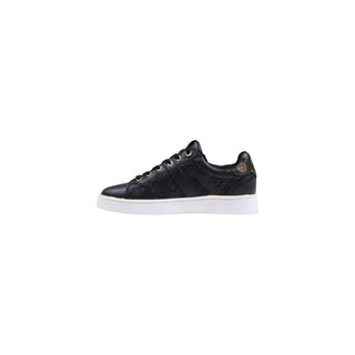 Schwarze Polyethylen Low-Top-Sneakers