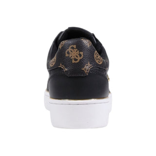 Schwarze Polyethylen Low-Top-Sneakers