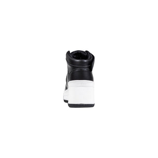 Black Polyethylene Platform Sneakers