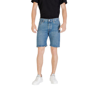 Blaue Jeans-Shorts
