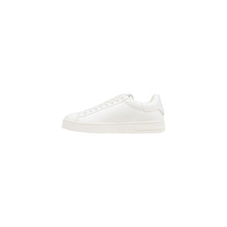 Weiße Low-Top-Sneakers aus Polyester