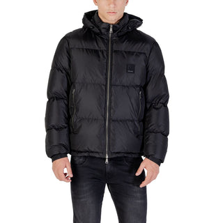 Black Polyamide Full-Length Jacket