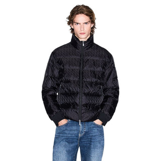 Black Polyamide Full-Length Jacket