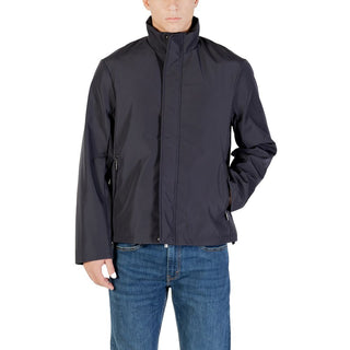 Blue Polyester Shell Jacket