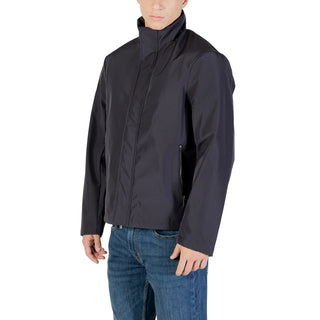 Blue Polyester Shell Jacket