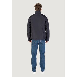 Blue Polyester Shell Jacket