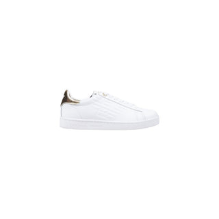 Weiße Low-Top-Sneaker aus Leder