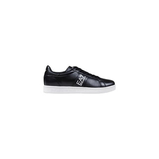 Schwarz-weiße Leder-Sneaker