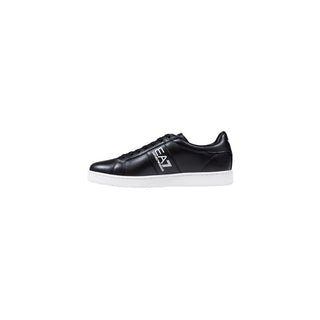 Zapatillas de cuero negras y blancas