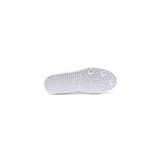 Zapatillas atléticas de cuero blanco y negro