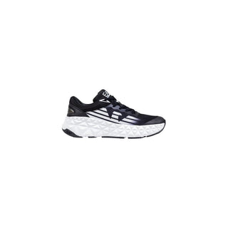 Schwarz-weiße Sportschuhe aus Polyester