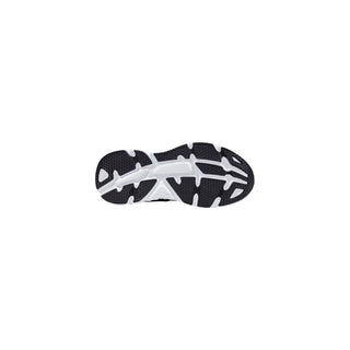 Black And White Polyester Athletic Sneakers