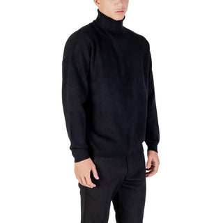 Schwarzes Viskose-Sweatshirt