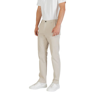 Beige Freizeithose aus Polyester